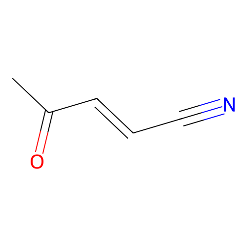 4-Oxopent-2-enenitrile structure