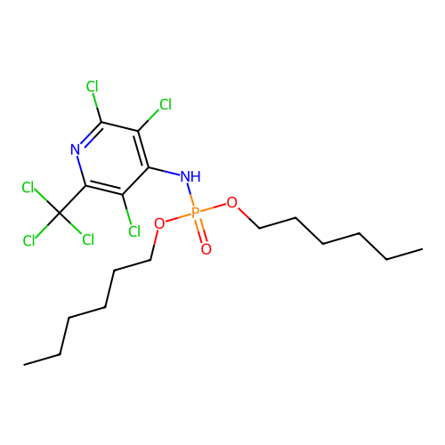 C18H27Cl6N2O3P structure