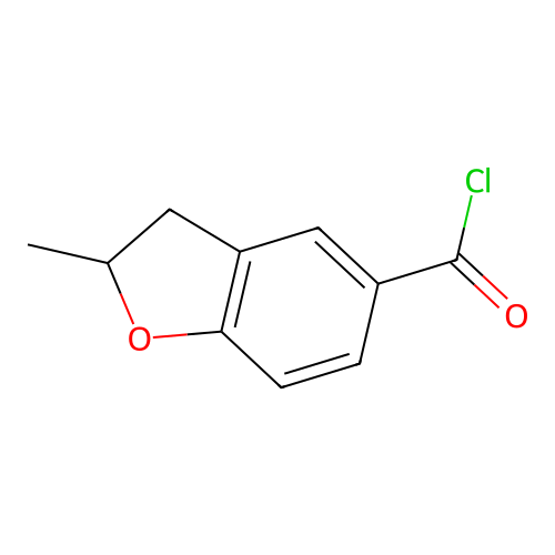 2-Methyl-2,3-dihydro-benzofuran-5-carbonyl chloride structure