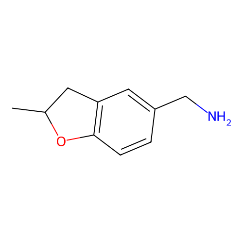 (2-Methyl-2,3-dihydro-1-benzofuran-5-yl)methanamine structure