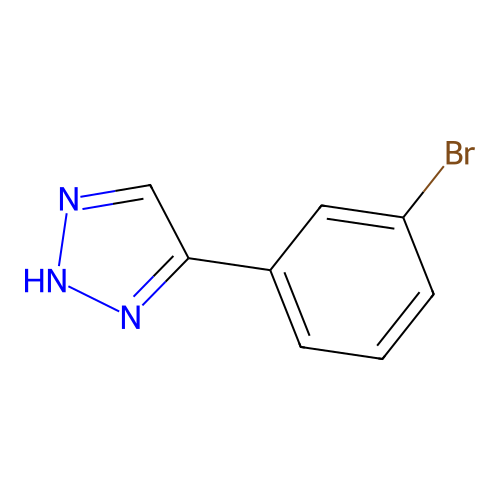 4-(3-bromophenyl)-1H-1,2,3-triazole structure