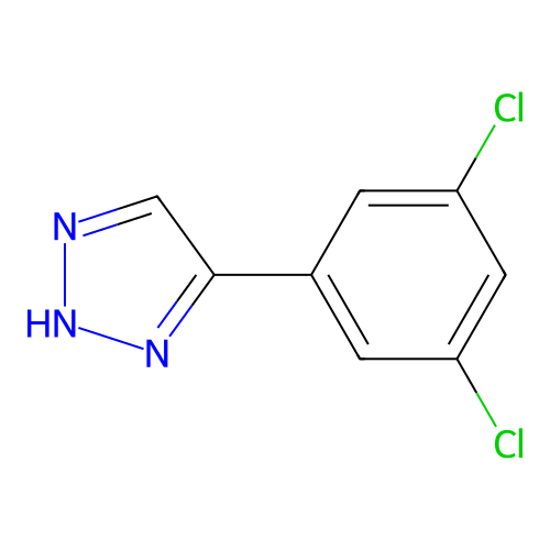 4-(3,5-Dichlorophenyl)-1h-1,2,3-triazole structure