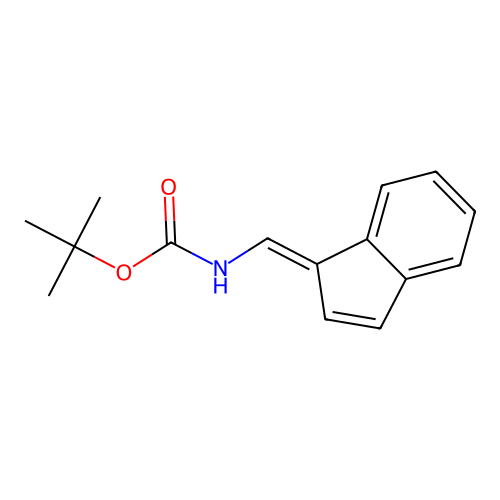 tert-butyl N-(inden-1-ylidenemethyl)carbamate structure