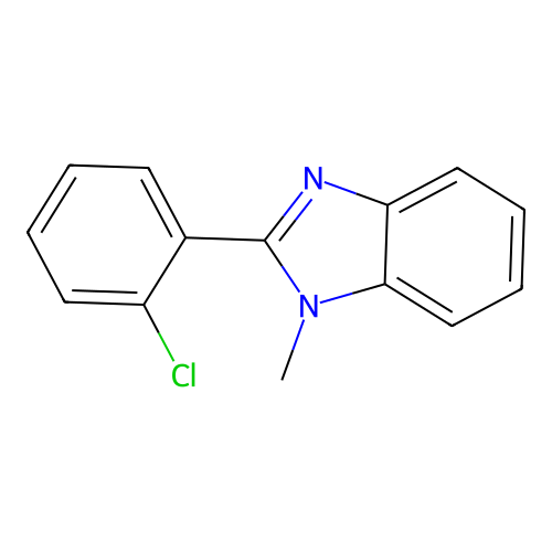 2-(2-chlorophenyl)-1-methyl-1H-benzo[d]imidazole structure