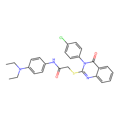 2-{[3-(4-chlorophenyl)-4-oxo-3,4-dihydroquinazolin-2-yl]sulfanyl}-N-[4-(diethylamino)phenyl]acetamide structure