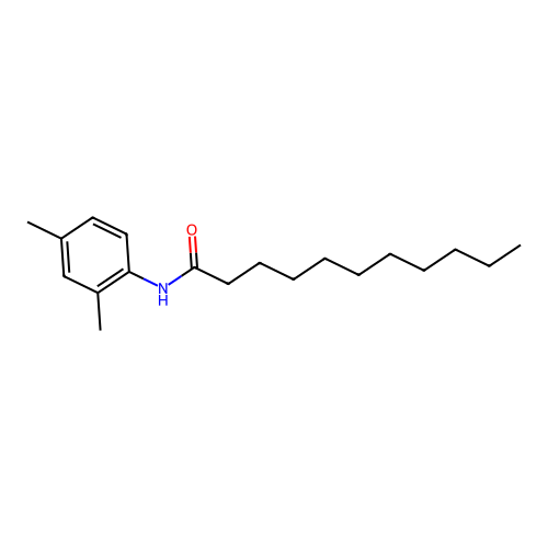 N-(2,4-dimethylphenyl)undecanamide structure