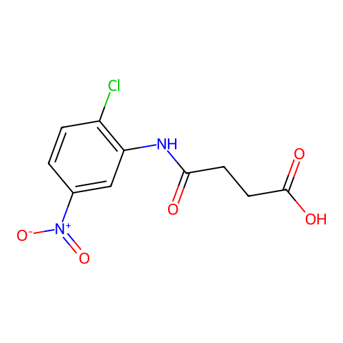 Succinamic acid, N-(2-chloro-5-nitrophenyl)- structure