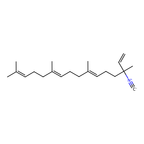 3-Isocyano-3,7,11,15-tetramethyl-1,6,10,14-hexadecatetraene structure