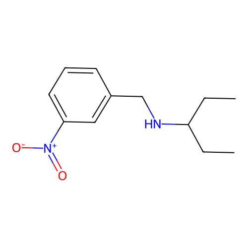 (1-乙基丙基)(3-硝基苄基)胺 structure