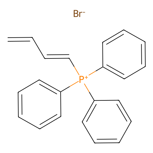 Buta-1,3-dien-1-yltriphenylphosphonium bromide structure