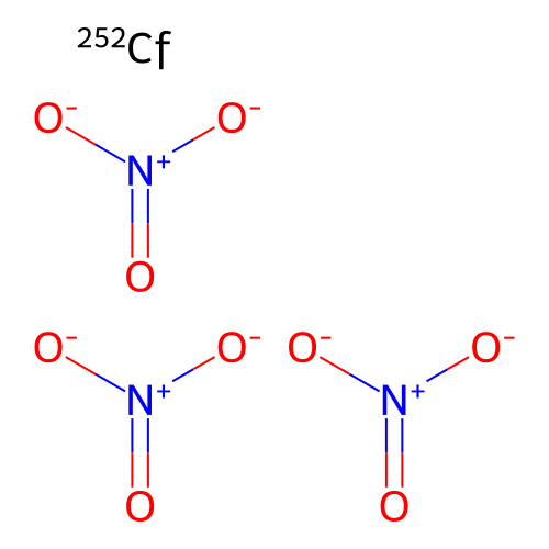 Californium-252 nitrate structure