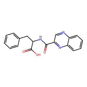 N-(2-Quinoxaloyl)-L-phenylalanine structure