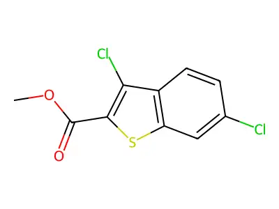 Methyl 3,6-dichlorobenzo(b)thiophene-2-carboxylate structure