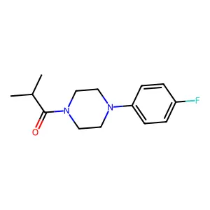 1-[4-(4-Fluorophenyl)piperazin-1-yl]-2-methylpropan-1-one structure