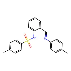 4-methyl-N-[2-[(4-methylphenyl)iminomethyl]phenyl]benzenesulfonamide structure