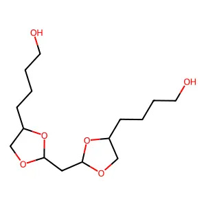 2,2'-Methylenebis(1,3-dioxolane-4-butanol) structure