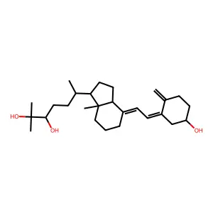 (24S)-24,25-Dihydroxyvitamin D3 structure