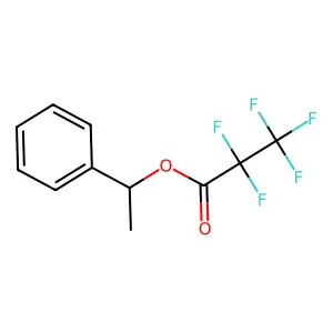 1-Phenylethyl 2,2,3,3,3-pentafluoropropanoate structure