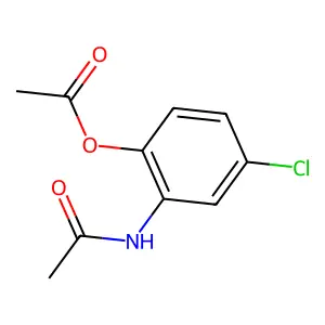 (2-Acetamido-4-chlorophenyl) acetate structure