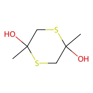 2,5-二甲基-1,4-二硫杂-2,5-环己二醇 structure