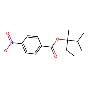 2,3-Dimethylpentan-3-yl 4-nitrobenzoate structure