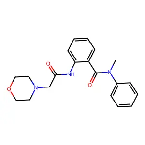 Benzamide, N-methyl-2-(2-morpholinoacetamido)-N-phenyl- structure