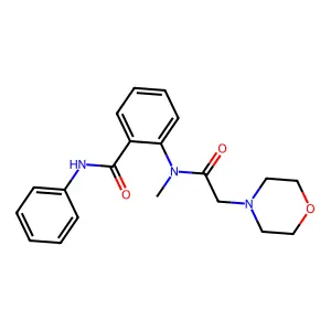 Benzamide, 2-(N-methyl-2-morpholinoacetamido)-N-phenyl- structure