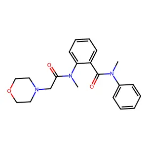 Benzamide, N-methyl-2-(N-methyl-2-morpholinoacetamido)-N-phenyl- structure