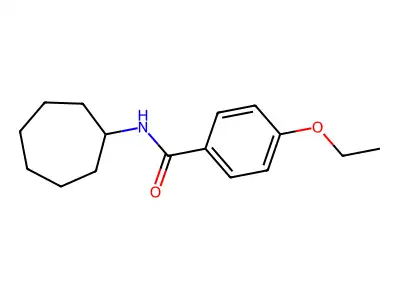 N-cycloheptyl-4-ethoxybenzamide structure