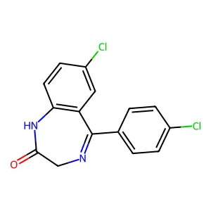 1-Demethyl-4'-chlorodiazepam structure