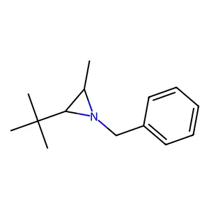 1-Benzyl-2-tert-butyl-3-methylaziridine structure