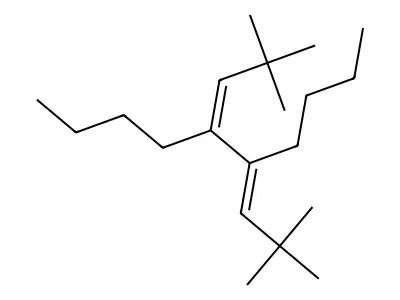 (5Z,6E)-5,6-bis(2,2-dimethylpropylidene)decane structure