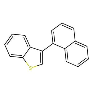 Benzo[b]thiophene, 3-(1-naphthalenyl)- structure