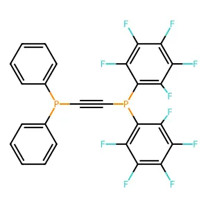 Phosphine, [[bis(pentafluorophenyl)phosphino]ethynyl]diphenyl- structure