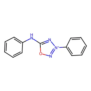 N-(3-phenyl-5-(1,2,3,4-oxatriazolio))phenylamide structure