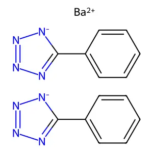 2H-Tetrazole, 5-phenyl-, barium salt (2:1) structure