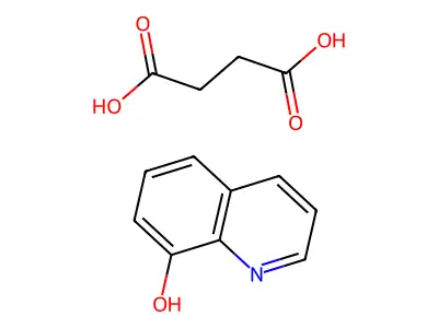 8-Hydroxyquinoline succinate structure