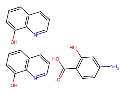 Salicylic acid, (bis(8-hydroxyquinolyl)amino)- structure