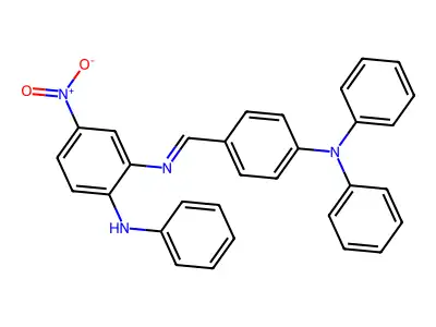 N2-((4-(Diphenylamino)phenyl)methylene)-4-nitro-N1-phenyl-1,2-benzenediamine structure