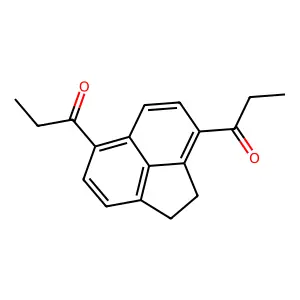 1-Propanone, 1,1'-(1,2-dihydro-3,6-acenaphthylenediyl)bis- structure