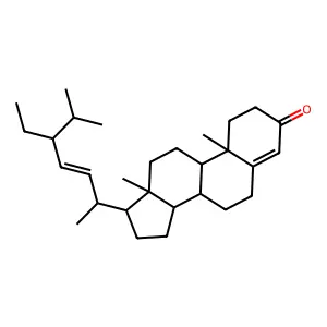 Stigmasta-4,22-dien-3-one, (22E,24R)- structure