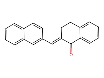 2-(Naphthalen-2-ylmethylene)-3,4-dihydronaphthalen-1(2H)-one structure