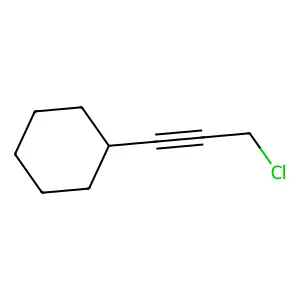 (3-Chloro-1-propynyl)cyclohexane structure