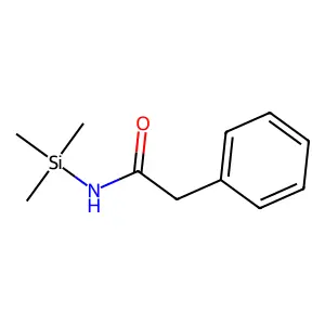 Benzeneacetamide, N-(trimethylsilyl)- structure