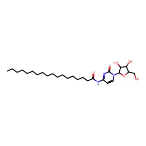Cytosine, 1-beta-D-arabinofuranosyl-N(sup 4)-stearoyl- structure