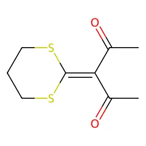 3-(1,3-Dithian-2-ylidene)pentane-2,4-dione structure