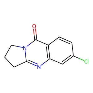 Pyrrolo[2,1-b]quinazolin-9(1H)-one, 6-chloro-2,3-dihydro- structure
