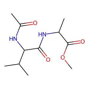 N-(N-乙酰基-L-缬氨酰)-L-丙氨酸甲酯 structure