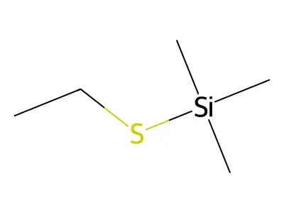 (Ethylthio)trimethylsilane structure