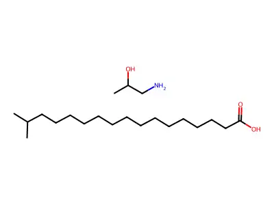 Isooctadecanoic acid, compd. with 1-amino-2-propanol (1:1) structure